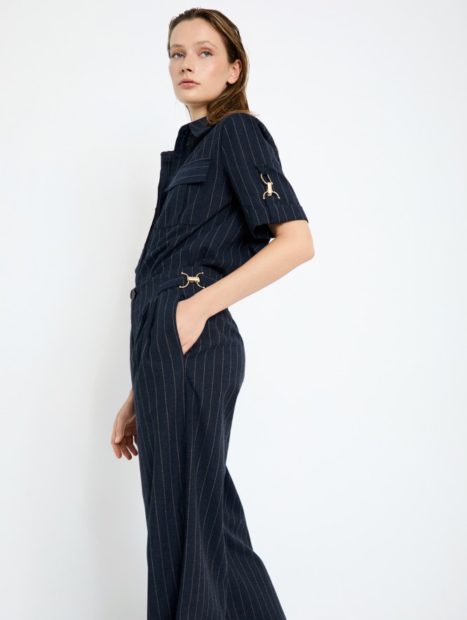 Pinstripe trousers