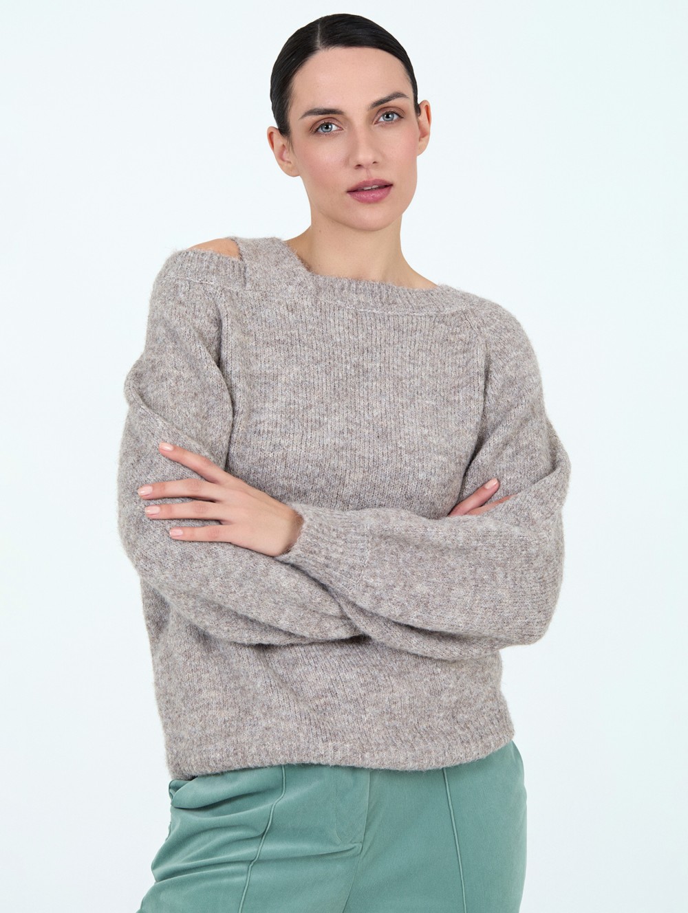 Jersey escote asimétrico 1