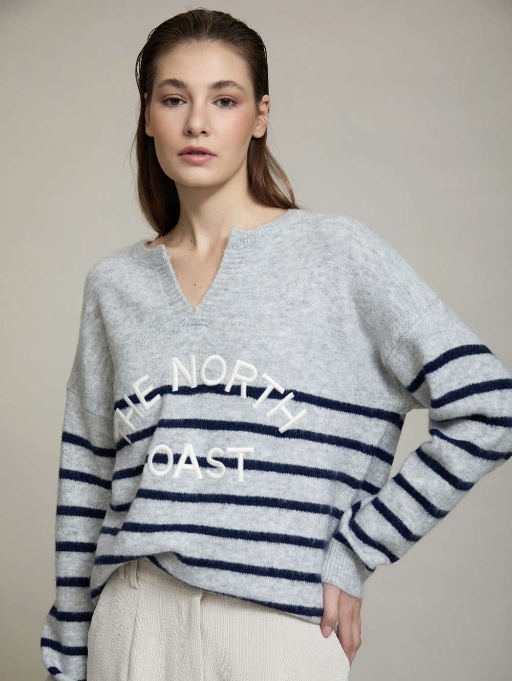 The North Coast' embroidered sweater