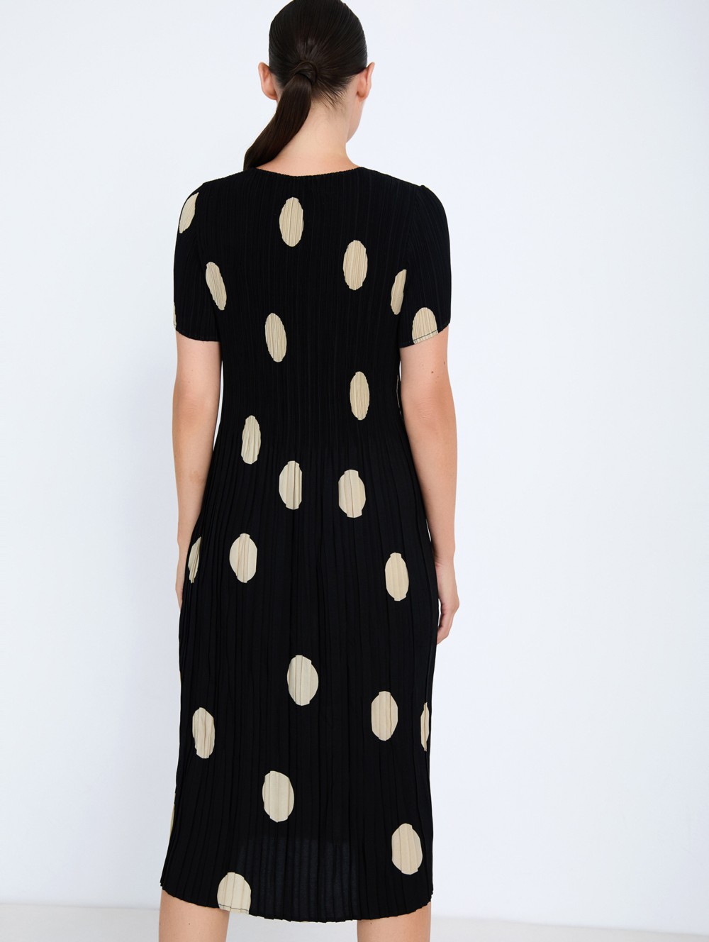 Polka-dot non-iron dress 2