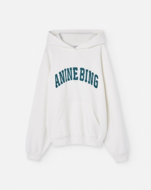 anine-bing-sudadera-harvey-logo-sweatshirt-white-blanca