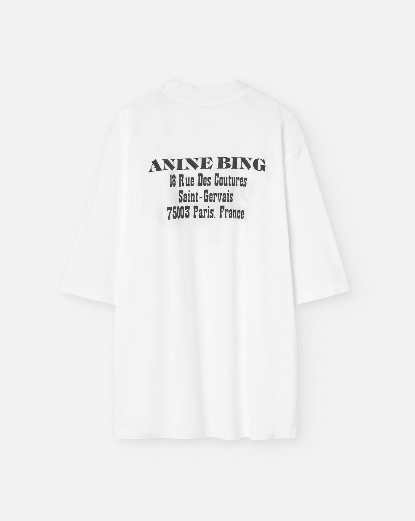 Anine Bing Camiseta Avi Tee Blanca