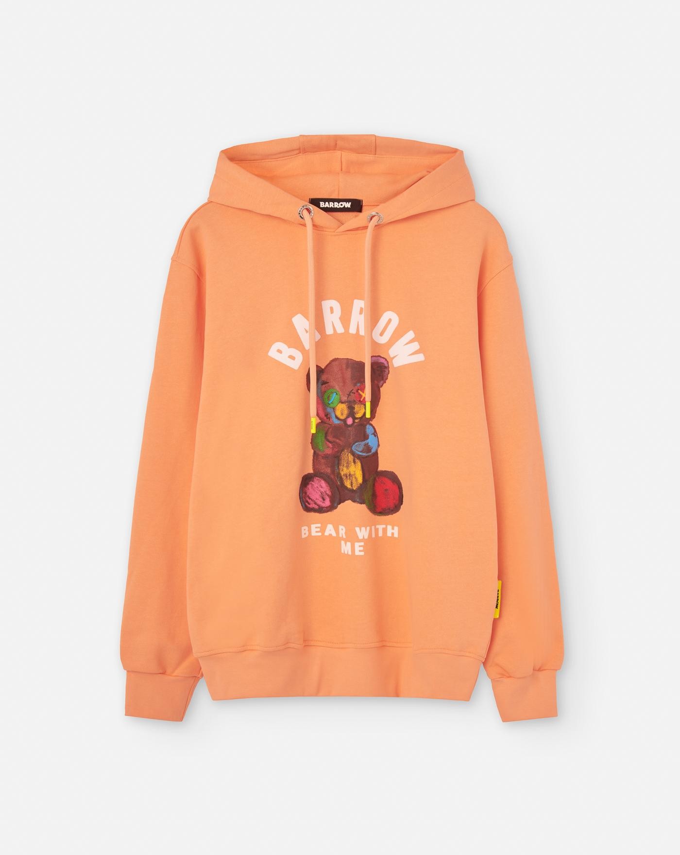barrow-sudadera-bear-hoodie-sweatshirt-orange-naranja