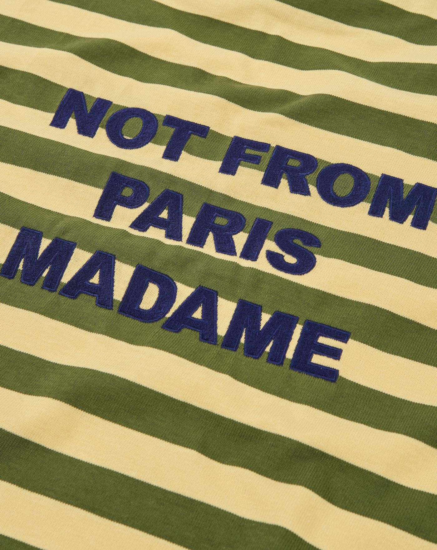 Camiseta Drole de Monsieur Le T-shirt Slogan Rayé 3