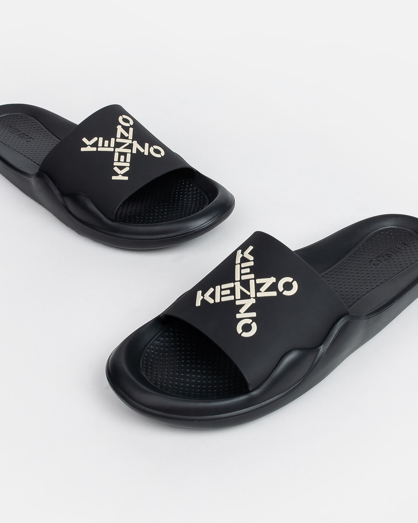 Kenzo - Sandalias X Logo Sliders Negro