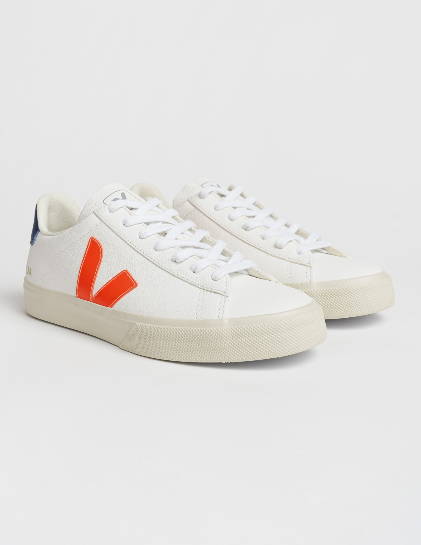 veja campo chromefree leather white orange