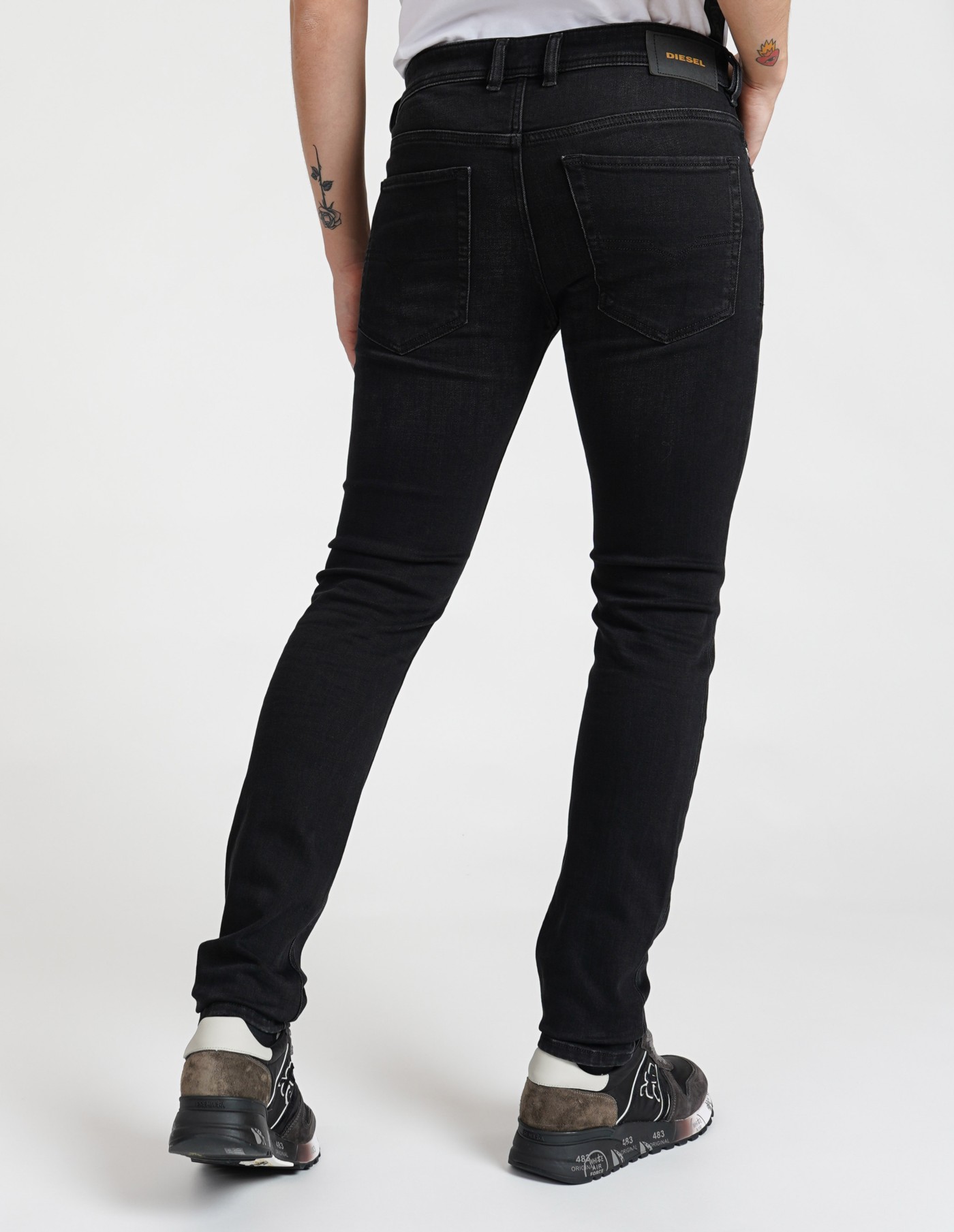 Diesel Sleenker 009DH jeans zwart | Kellyjeans.nl