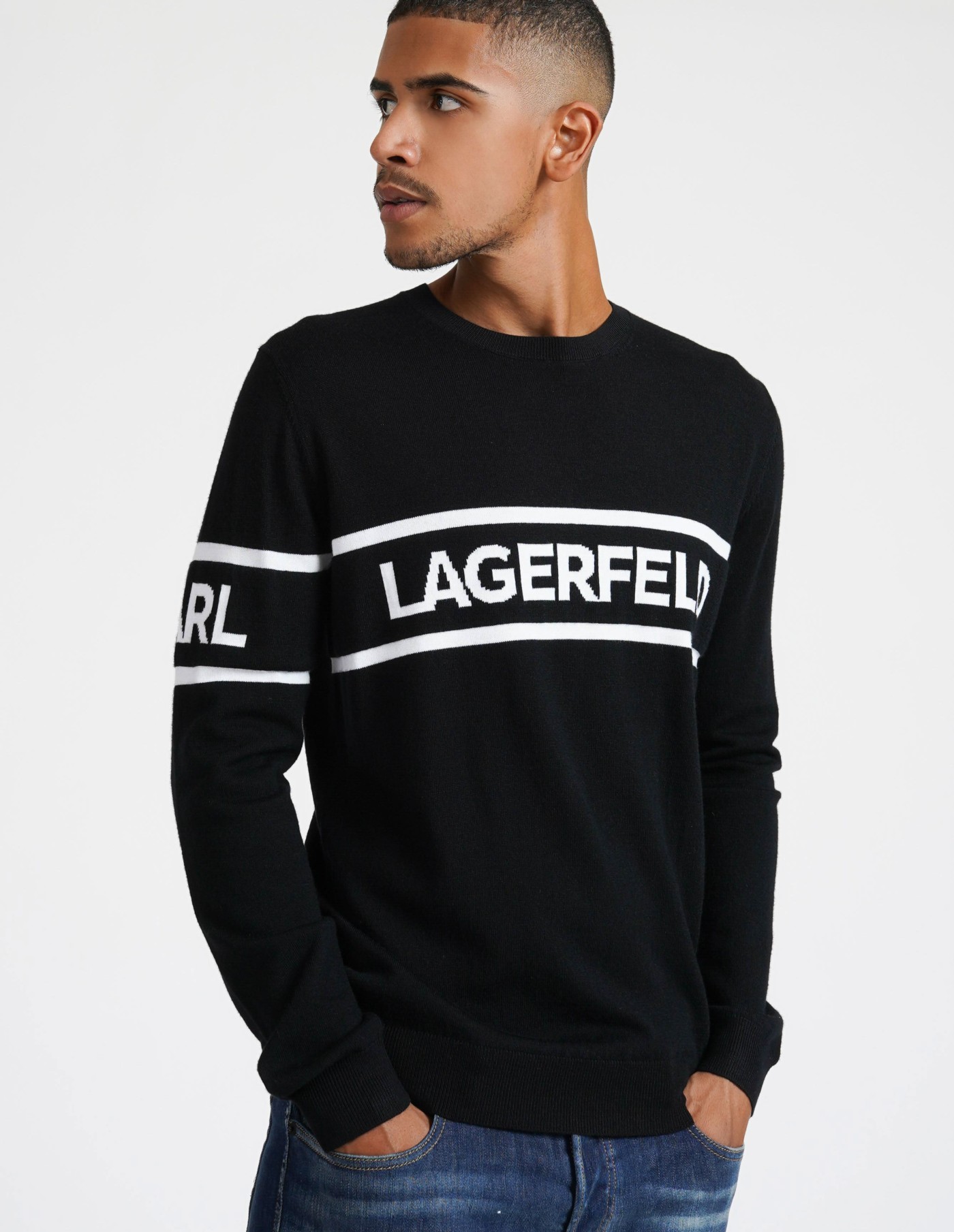 Karl Lagerfeld Jersey Logotipo Negro