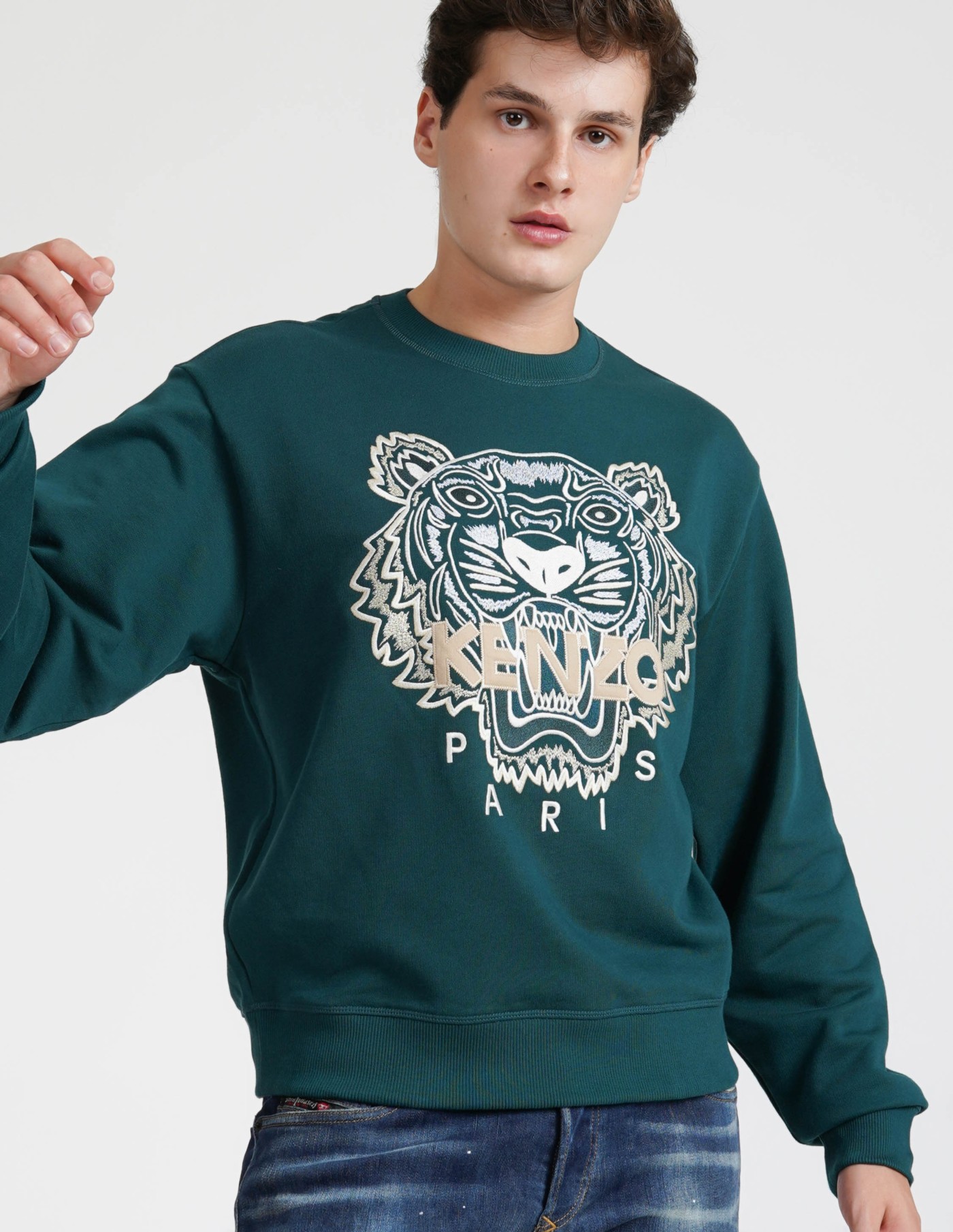 kenzo paris sudadera jeans