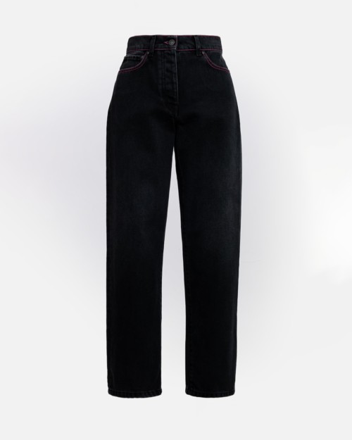 msgm-pantalon-straight-leg-with-neon-top-stitching-and-details-denim-black-negro