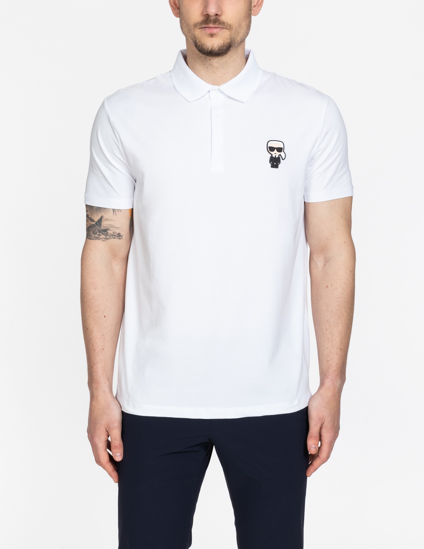 Karl Lagerfeld Polo K/Ikonik White