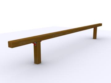 barras de equilibrio, barras para hacer ejercicio, circuito de ejercicios, aparatos para hacer ejercicio