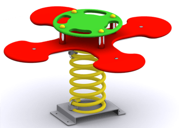 balanço mola triplo ponys, balanços, mollas, mola duplo, baloiços, parques infantis, loumarpark, parques infantis loumar, loumar park, escorregas, Balanço Gangorra A FLOR homologado, balanços homologados, balanço homologado, 