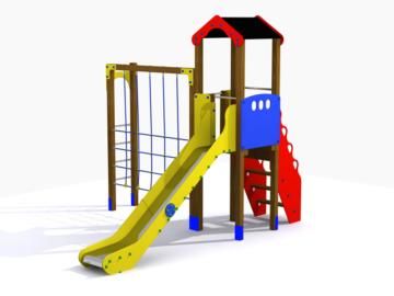 parque infantil torre tobogán + trepador Shangai