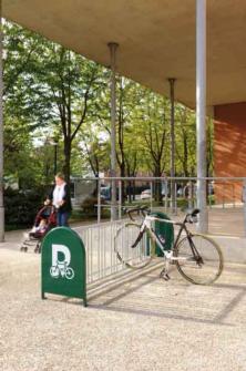 Estacionamento para bicicletas com 16 lugares, estacionamento bicicletas, estacionamento bicis, 