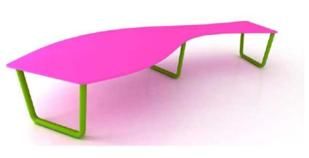 Banco de assento de polietileno lumbricus, bancos, barcos de polietileno, parques infantis, brinquedos, baloiços, escorregas, 