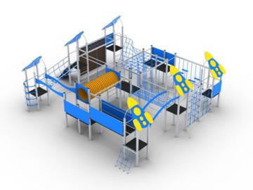 Parque infantil Base de entrenamiento para pequeños astronautas