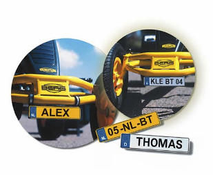 Kit de matrícula, Acessórios Berg Toys, acessórios, luzes, buzinas, reboques, matrículas, karts, pedais, berg, veículos, carros pedais 