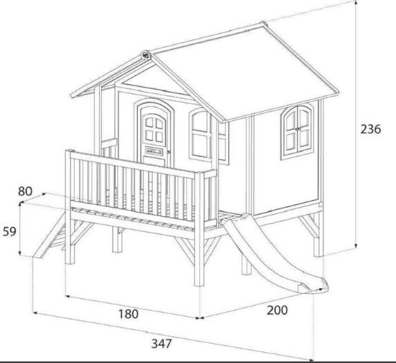 Casita de madera infantil Stef