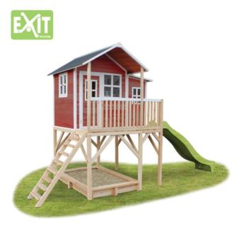 Casita infantil de madera Exit Loft 750 Roja