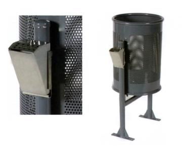 Cinzeiro de parede, fabregas, mobiliario urbano,