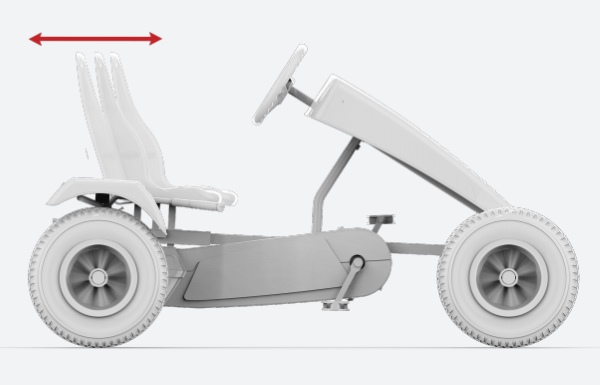 karts pedales berg XXL asiento ajustable 8 posiciones