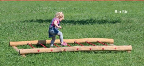 escalera horizontal infantil madera