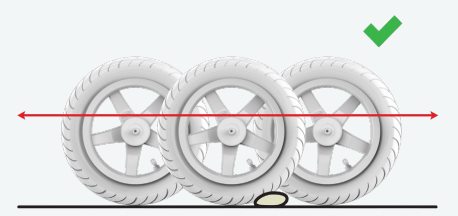 cotxes de pedals amb rodes de pneumàtic