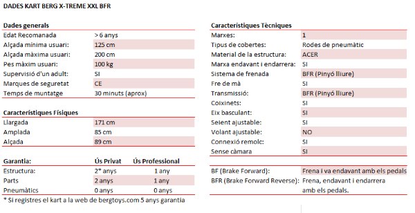 kart de pedals per adults BERG X-TREME XXL