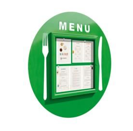 vitrina menu exterior restaurant