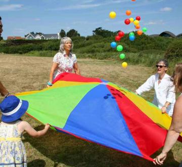 Jogo para-quedas, jogo paraqueda, jogo para-quedas 250 cm, jogos de jardim, garden games, gincana, 