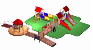 Parque infantil África adaptados