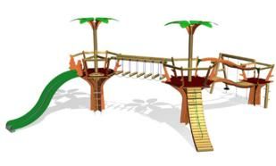 Parque infantil forest 3 con tobogan