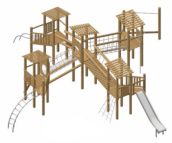 Parque infantil madera natural Muret