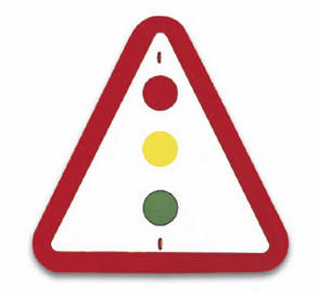 Senyal de perill per semàfor