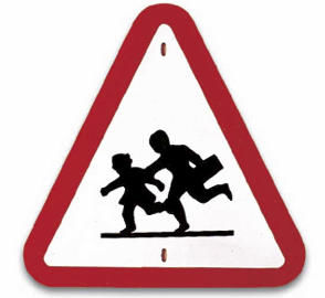 Sinal de perigo, Crianças, Prevenção Rodoviária, sinais trânsito, sinais tráfico, sentido proibido, obrigação. obrigatório, escolas, colégios, câmaras municipais, sinalização trânsito, educação rodoviaria, circuitos, circuitos viação, 