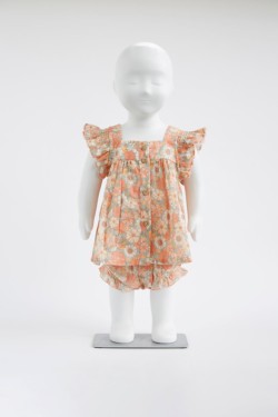 BABY BLOUSE WITH FLOWER PRINT AND BUTTONS 1