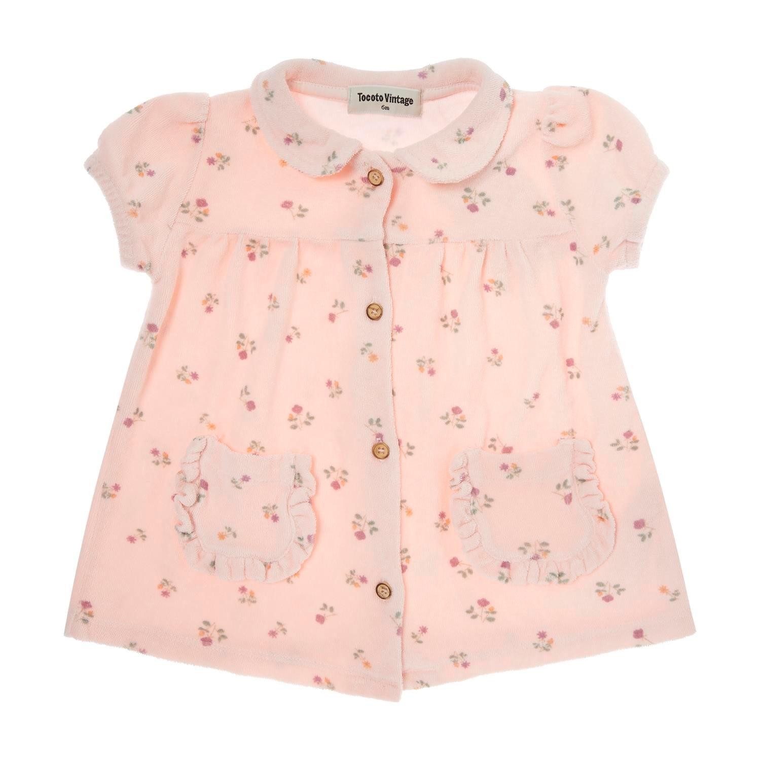 VESTIDO BEBE RIZO ESTAMPADO FLORES