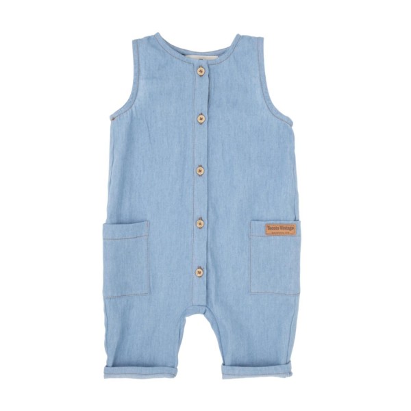 CHAMBRAY BABY OVERALL
