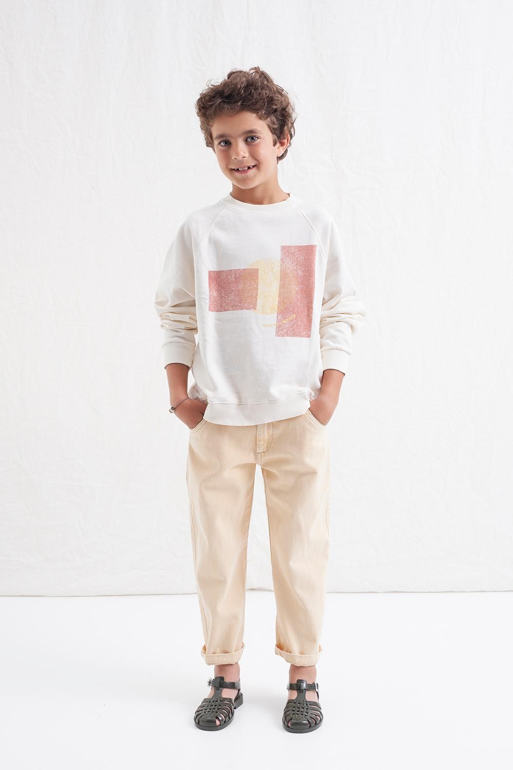 TOCOTO VINTAGE KIDS Le Marché Vintage sweatshirt - Neutrals