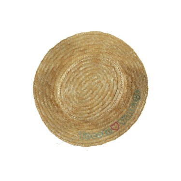 VINTAGE TOCOTO EMBROIDERED STRAW CANOTIER STYLE HAT 4