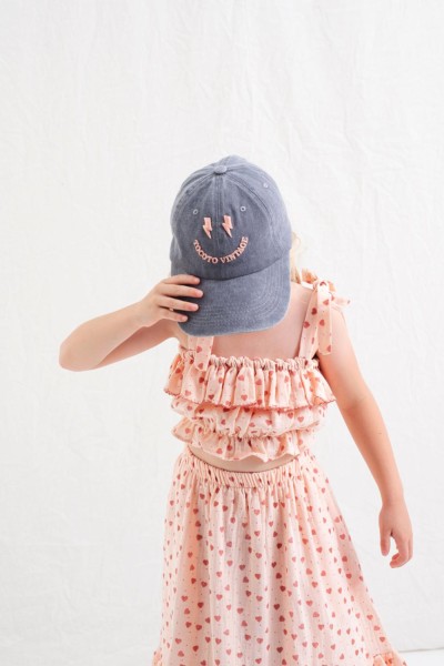 BASEBALL COTTON HAT EMBROIDERED TOCOTO SMILE THUNDERBOLT