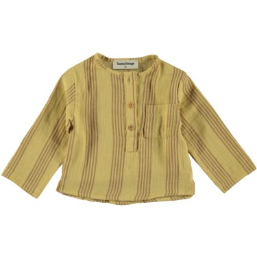 BABY LONG SLEEVE STRIPED SHIRT WITH MAO COLLAR 1