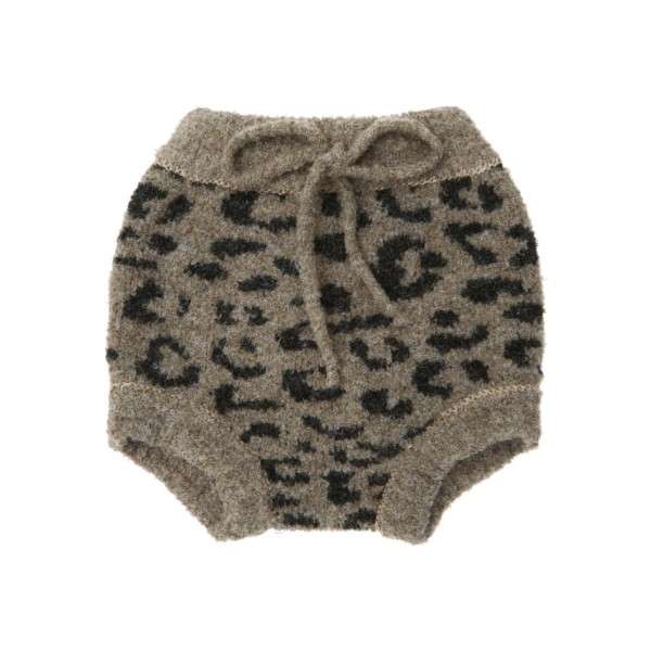 Baby animal print knitted bloomer