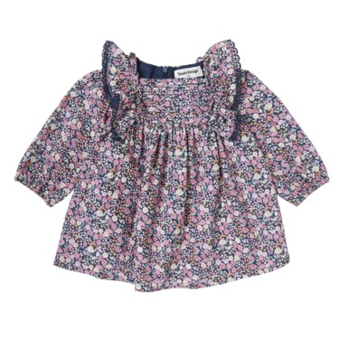 VESTIDO ESTAMPADO FLORES NAVY 1
