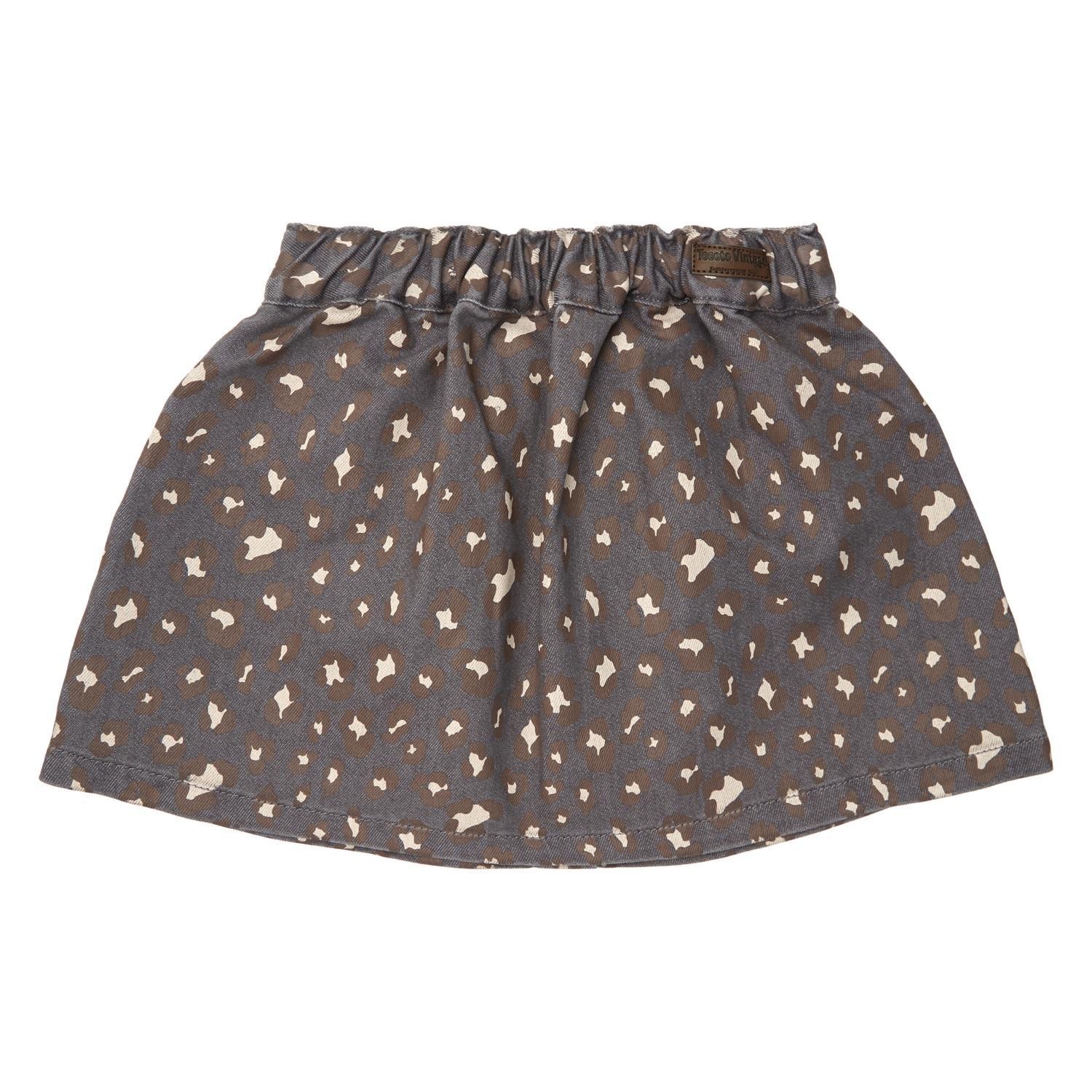 Animal print skirt outlet denim