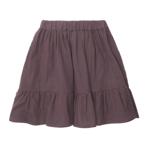 Polka dotted mini skirt