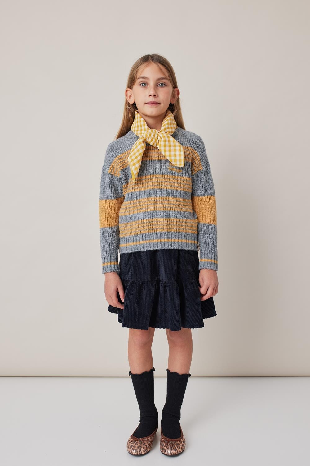 CORDUROY FLARED SKIRT