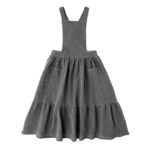 PINAFORE DRESS DOUBLE FABRIC