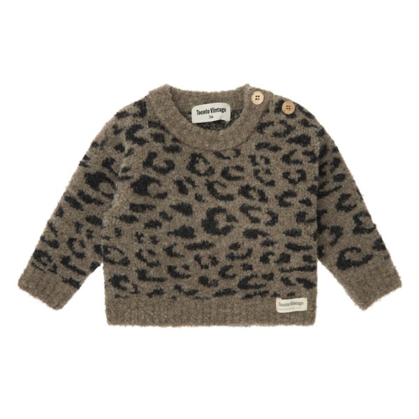 Animal print sweater baby